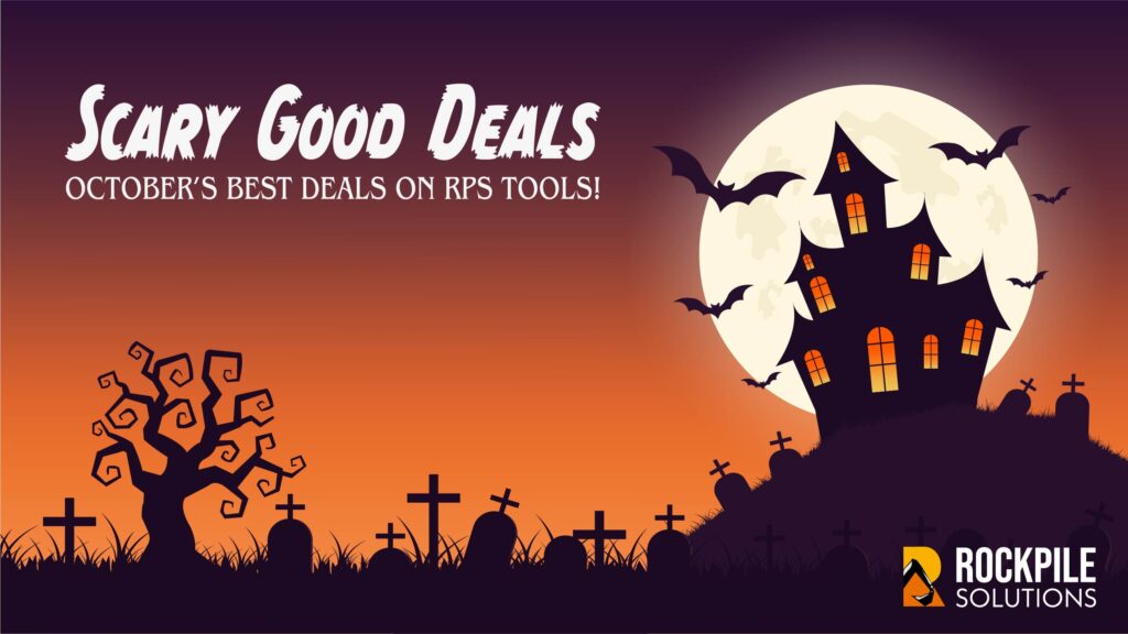 Hero Banner - RPS Scary Good Deals - October's Best Deals on RPS Tools - Halloween scary house & graveyard theme